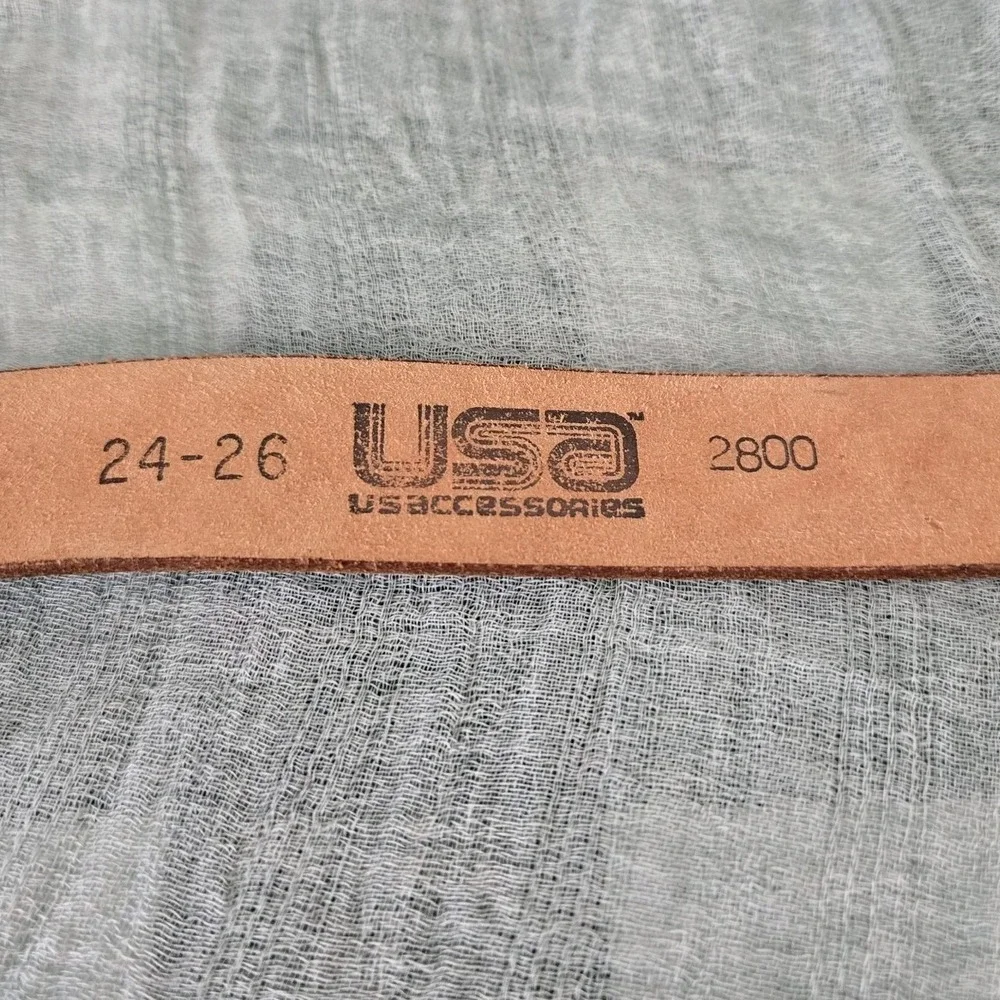 USAccessories Youth Hand Painted Genuine Leather Belt  24